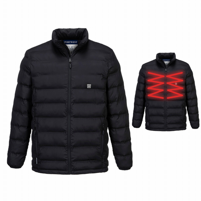 Portwest - Beheizbare Jacke Tunnel - Größe s - Ultraschallbeheizt - S547BKRS
