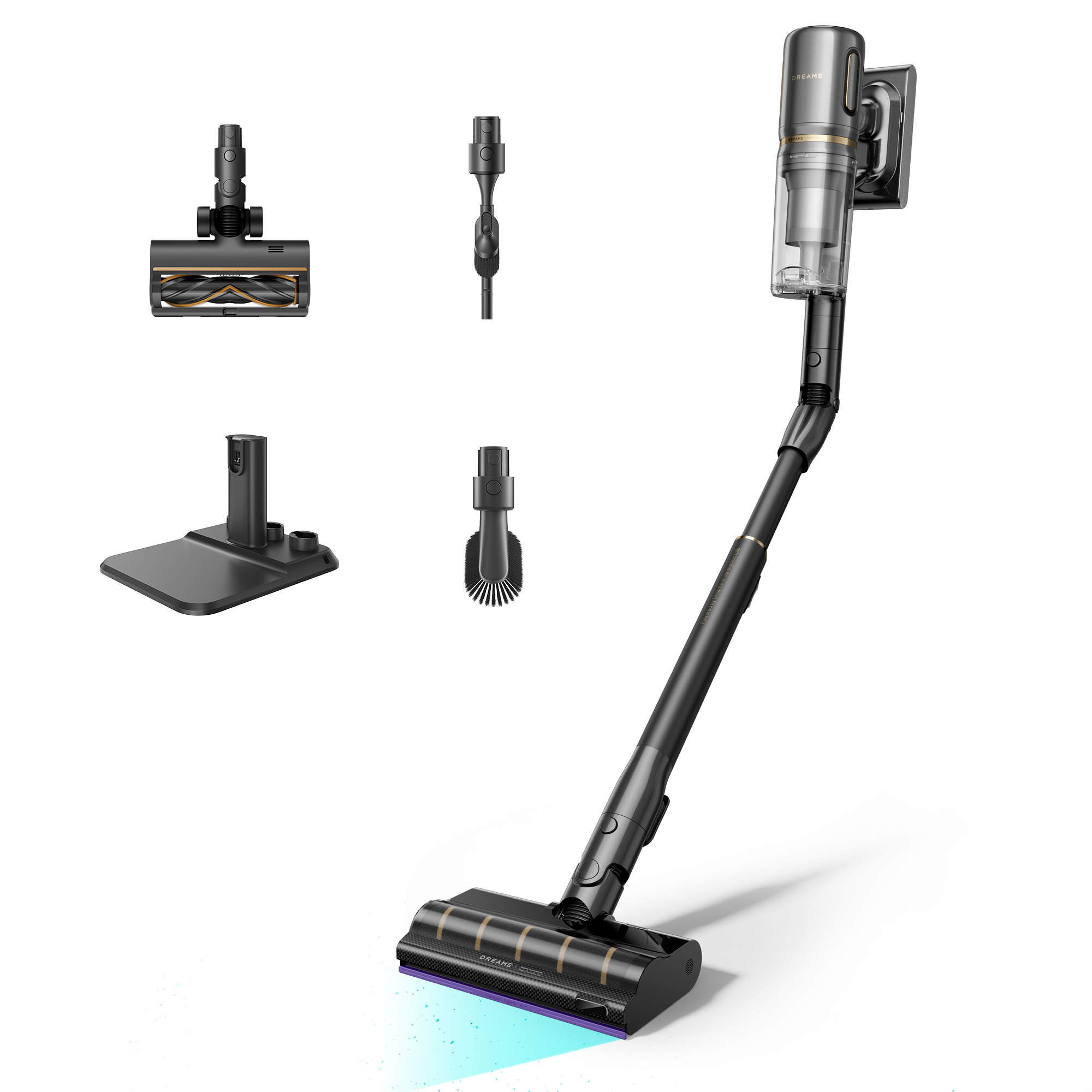 [generalüberholtes Produkt] Kabelloser Staubsauger Dreame V20 Pro-a, 210 Aw Saugkraft, 24kpa, Kantenreinigung 0 Mm, Ohne Verheddern, Für Hartböden Und Teppiche, 90 Min. Maximale Laufzeit, Filterung 99