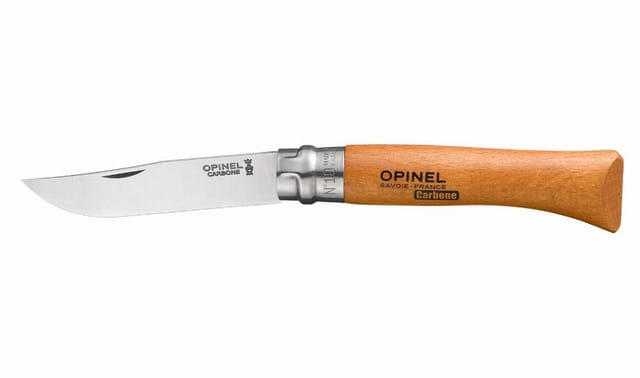 OPINEL Messer Nr. 10 Karbonklinge mit Sicherheitsring - 113100