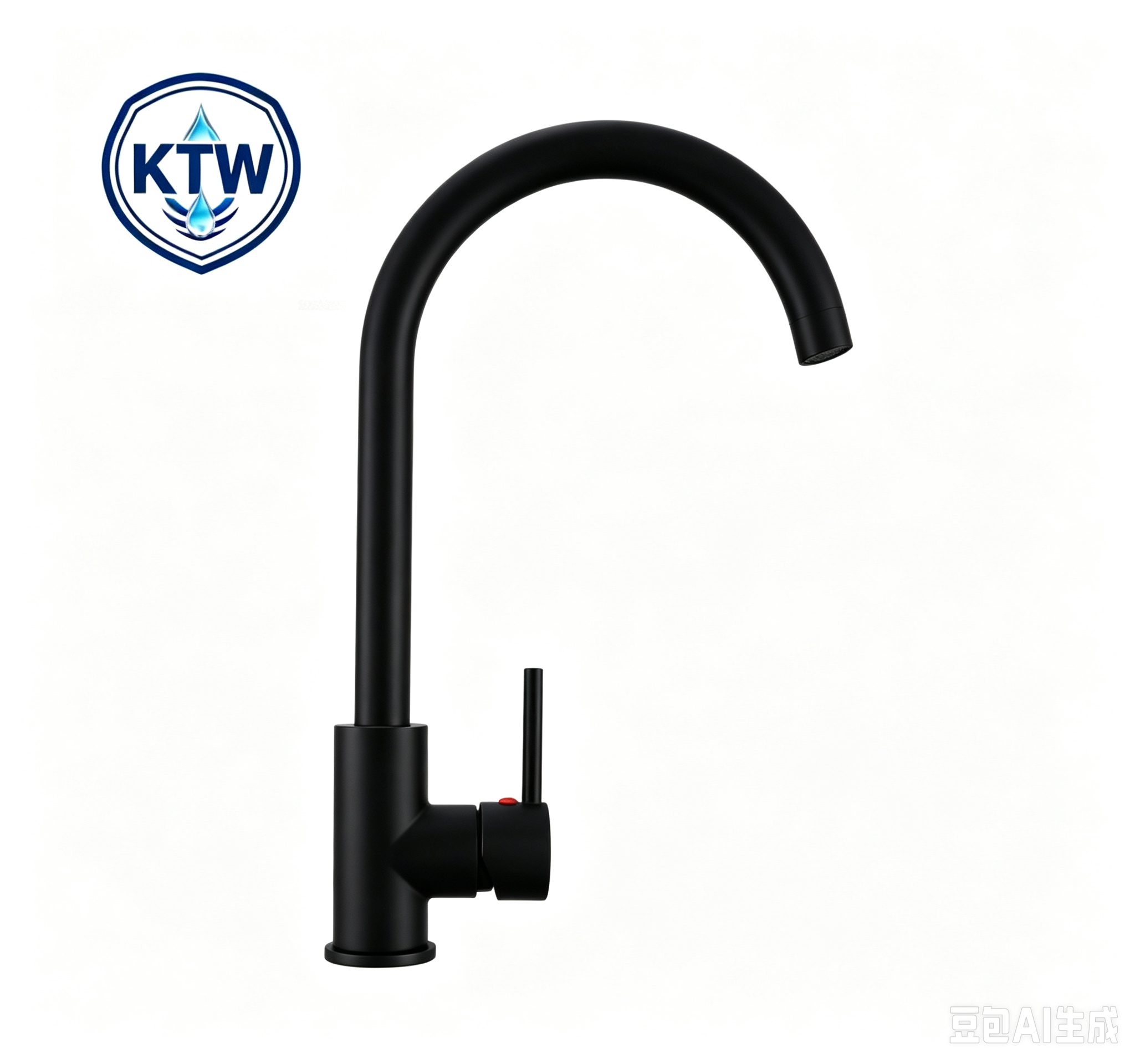 3 Wege Osmose Küchenarmatur Ktw‑zugelassen Zink‑messing Hochdruck Wasserfilteranschluss Trinkwasser Küchenmischer Matt Schwarz