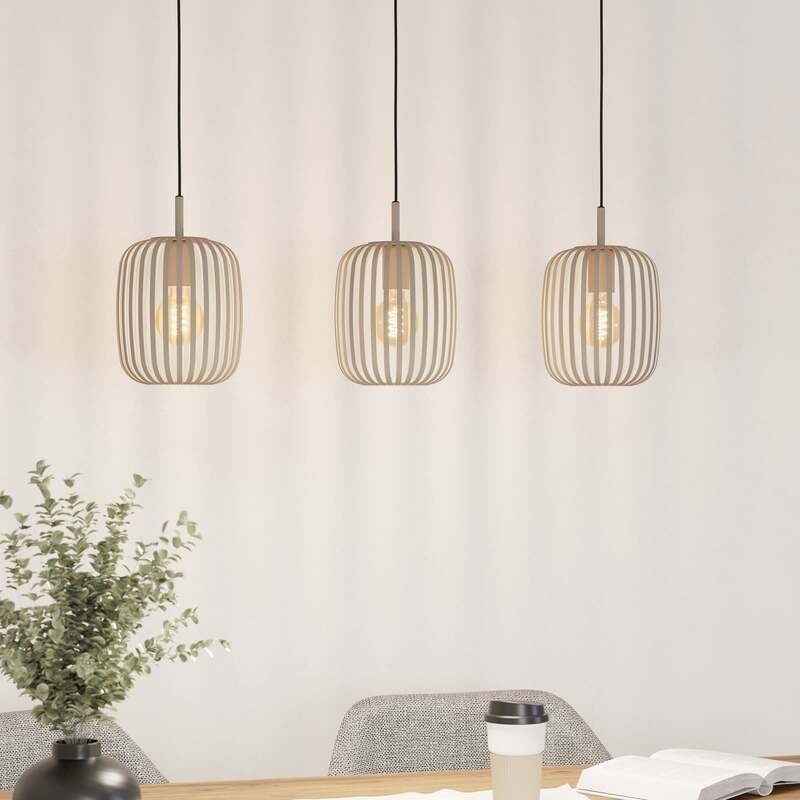 [gebraucht] B-ware Romazzina Pendelleuchte Sandfarben E27 Ip20 900 Mm Eglo Leuchten