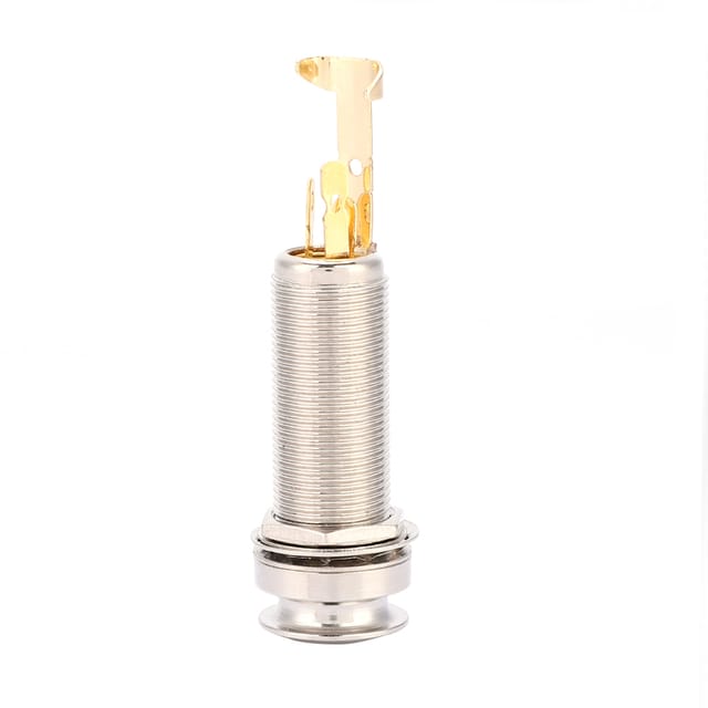 Stereo-Spindelbuchse aus Kupfer für E-Gitarre und Ukulele, Gold oder Silber