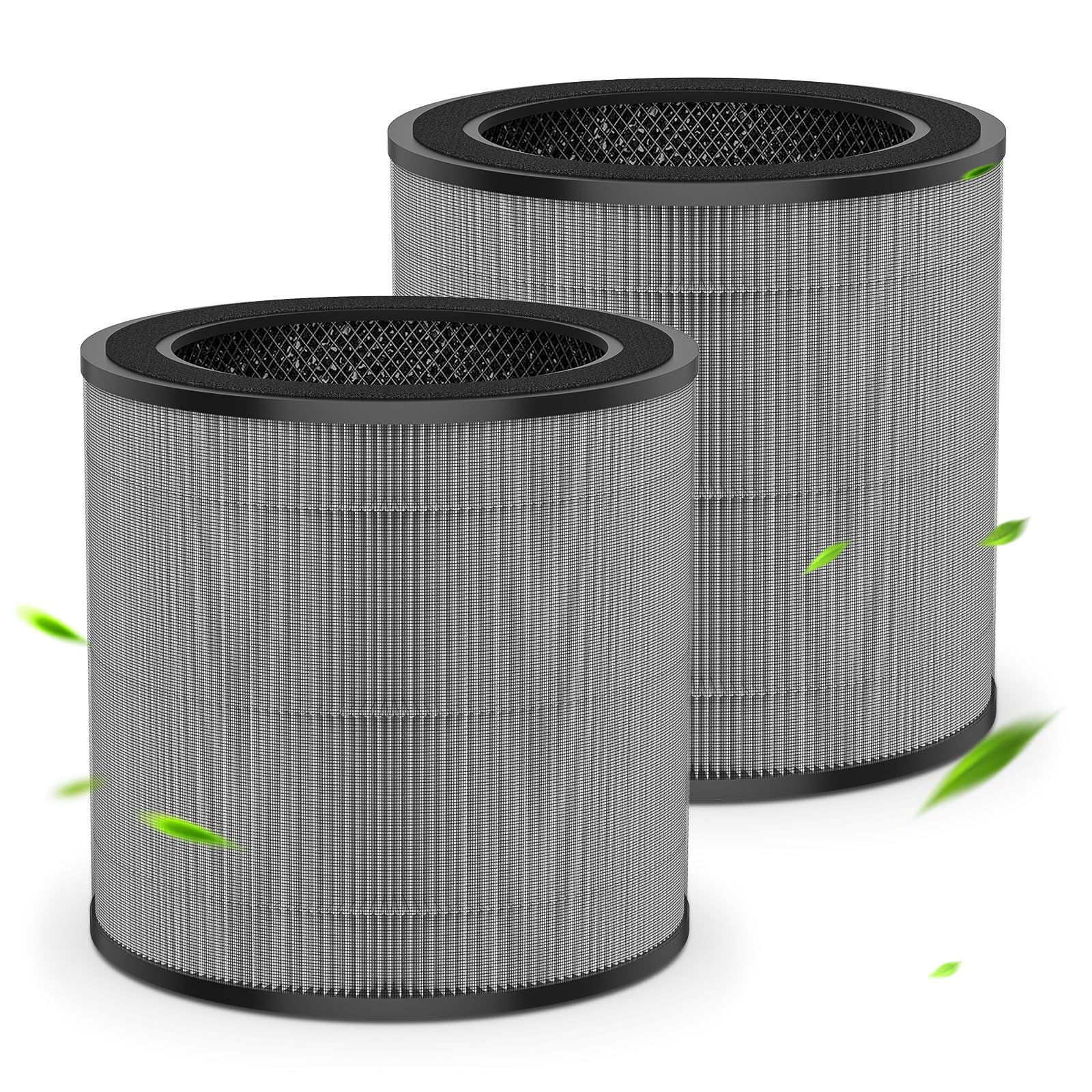 2er-pack Ersatzfilter Fy0910/30, Kompatibel Mit Philips Ersatzfiltern Für Luftreiniger Der 900er-serie Ac0950/10 Und Ac0951/13, H13 True Hepa Kohlefilter, Teilenummer: Fy0910/30
