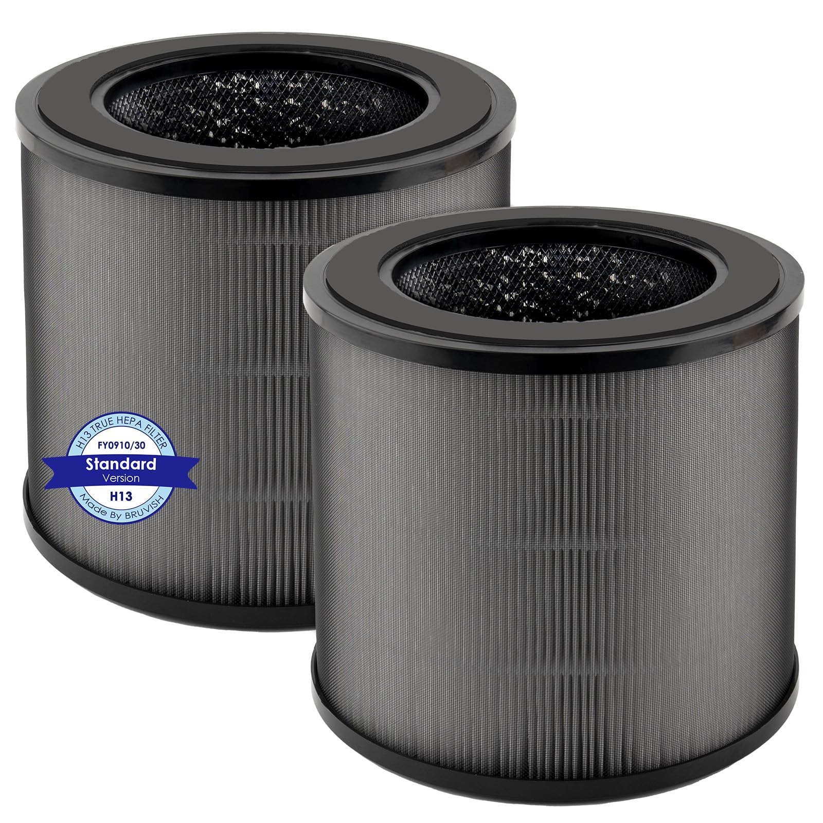 Packung Mit 2 Ersatzfiltern Fy0910 Für Philips Luftreiniger Der 900er Serie, Ac0950/10 Und Ac0951/13, H13 True Hepa-filter, Aktivkohlefilter, 3-in-1-filter (fy0910/30)