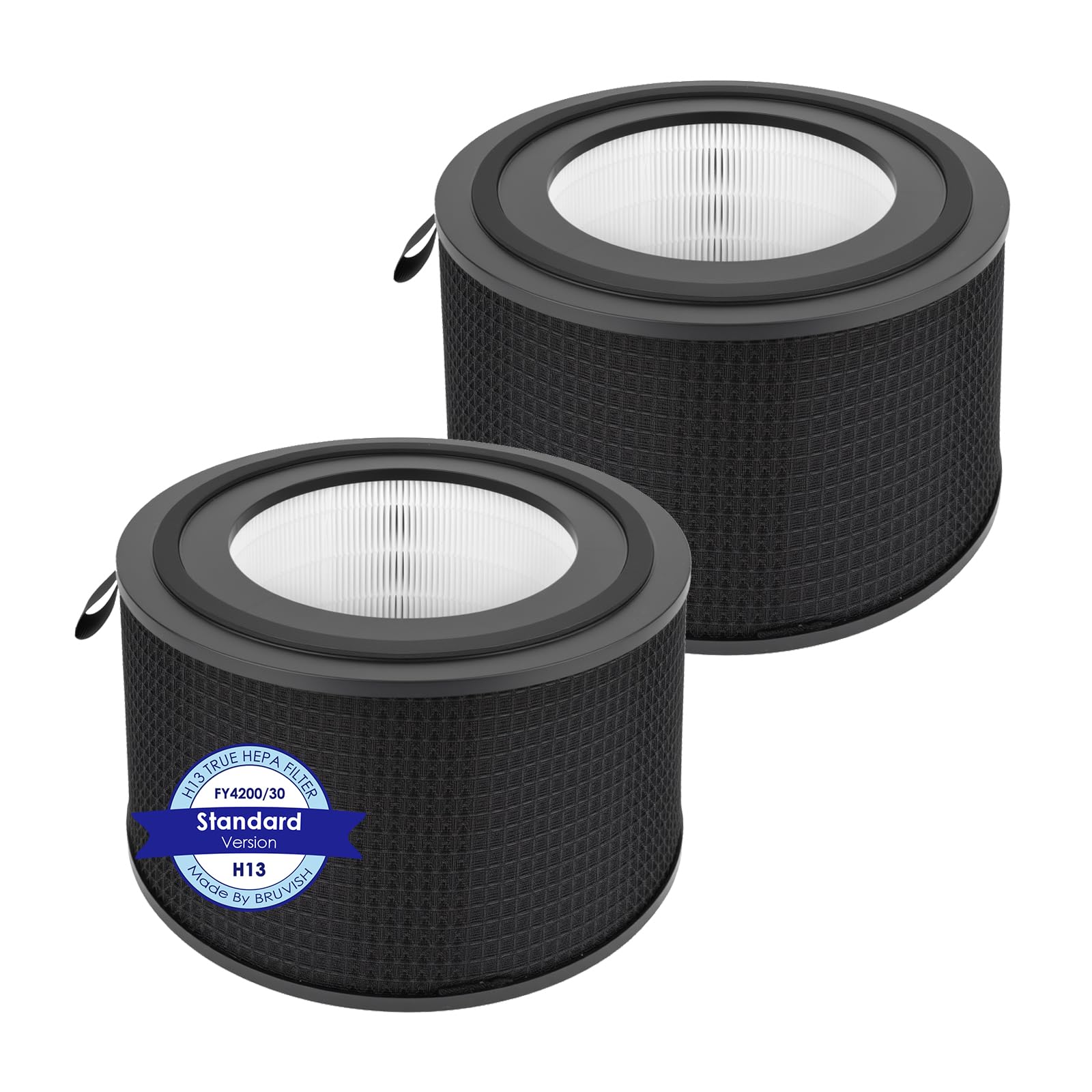 (2 Stück) Fy4200 Ersatz-hepa-filter, Kompatibel Mit Den Luftreinigern Der Philips 4200 Serie Ac4220 Und Ac4221, Ac4221/11, H13 True Hepa-filter, 4-in-1-filter, Aktivkohlefilter