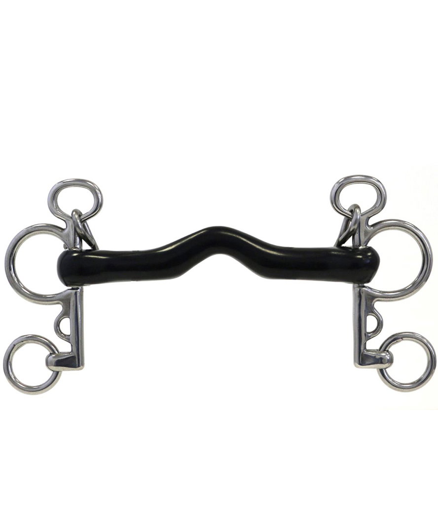 Stiff Vulcanite Gooseneck Pelham Bite