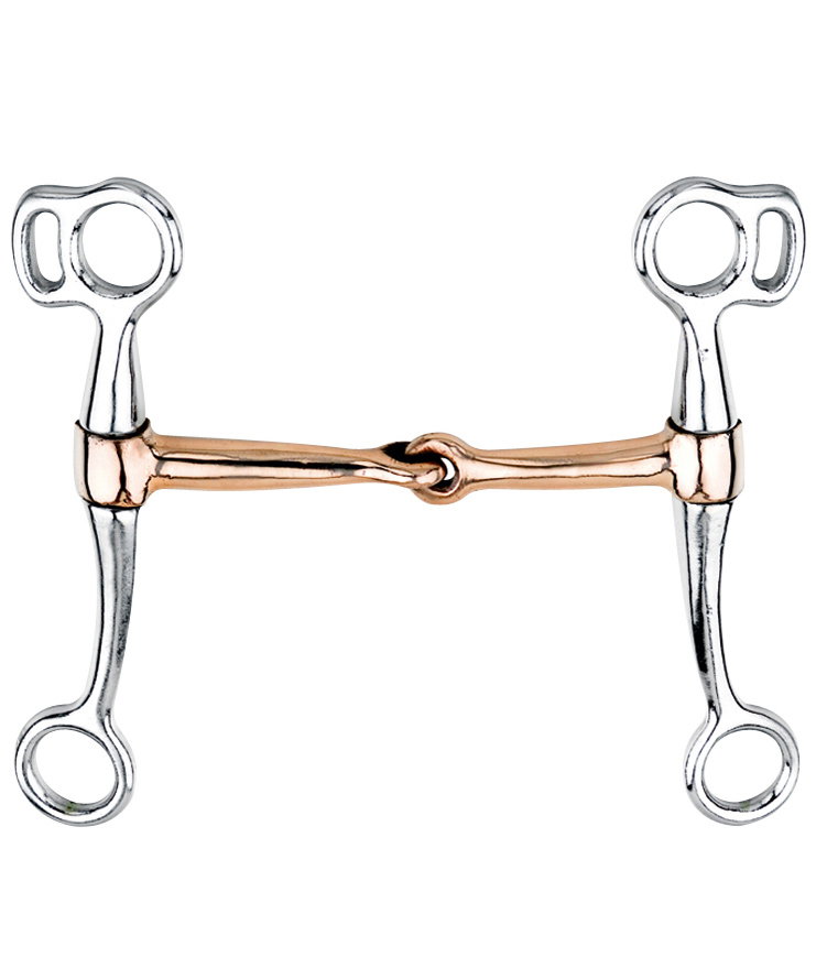Vernickeltes Eisen Westernfilet Mit Kupfermundstück 13 Mm