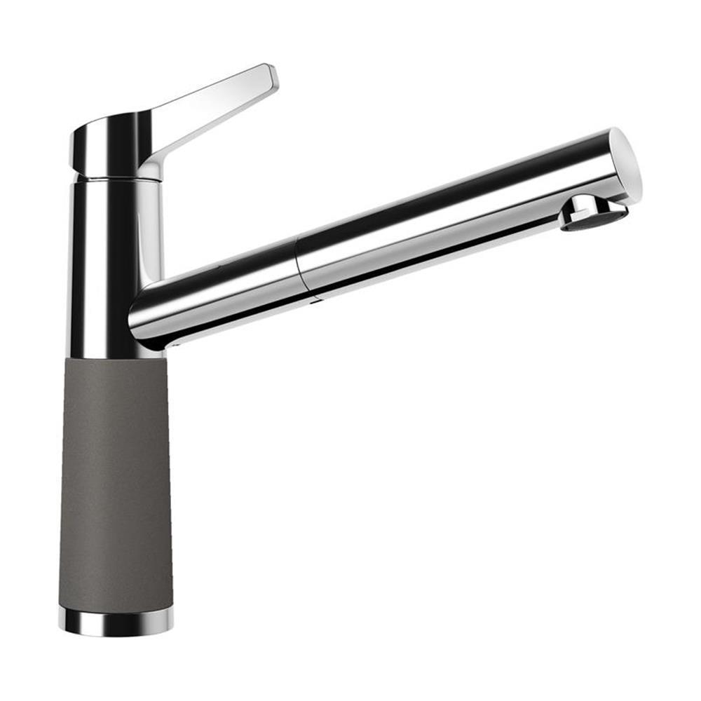 Schock Küchenarmatur Sc-510 Chrom/cristadur Ausziehbarer Auslauf Niederdruck Silverstone