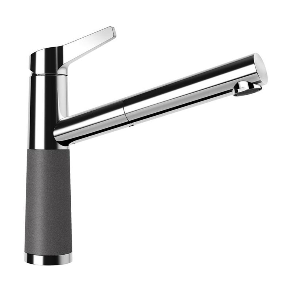 Schock Küchenarmatur Sc-510 Chrom/cristadur Ausziehbarer Auslauf Niederdruck Stone