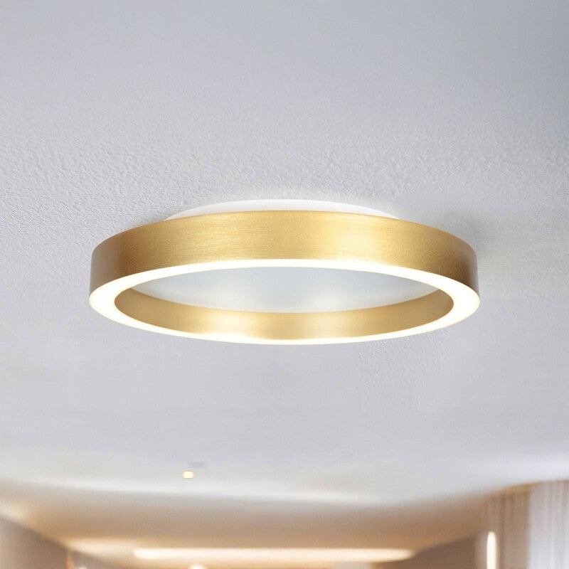 [neuwertig] B-ware Steinhauer Ringlux Gold-coloured Led Ceiling Lamp, Ø 30 Cm, Metal, 2,700 K
