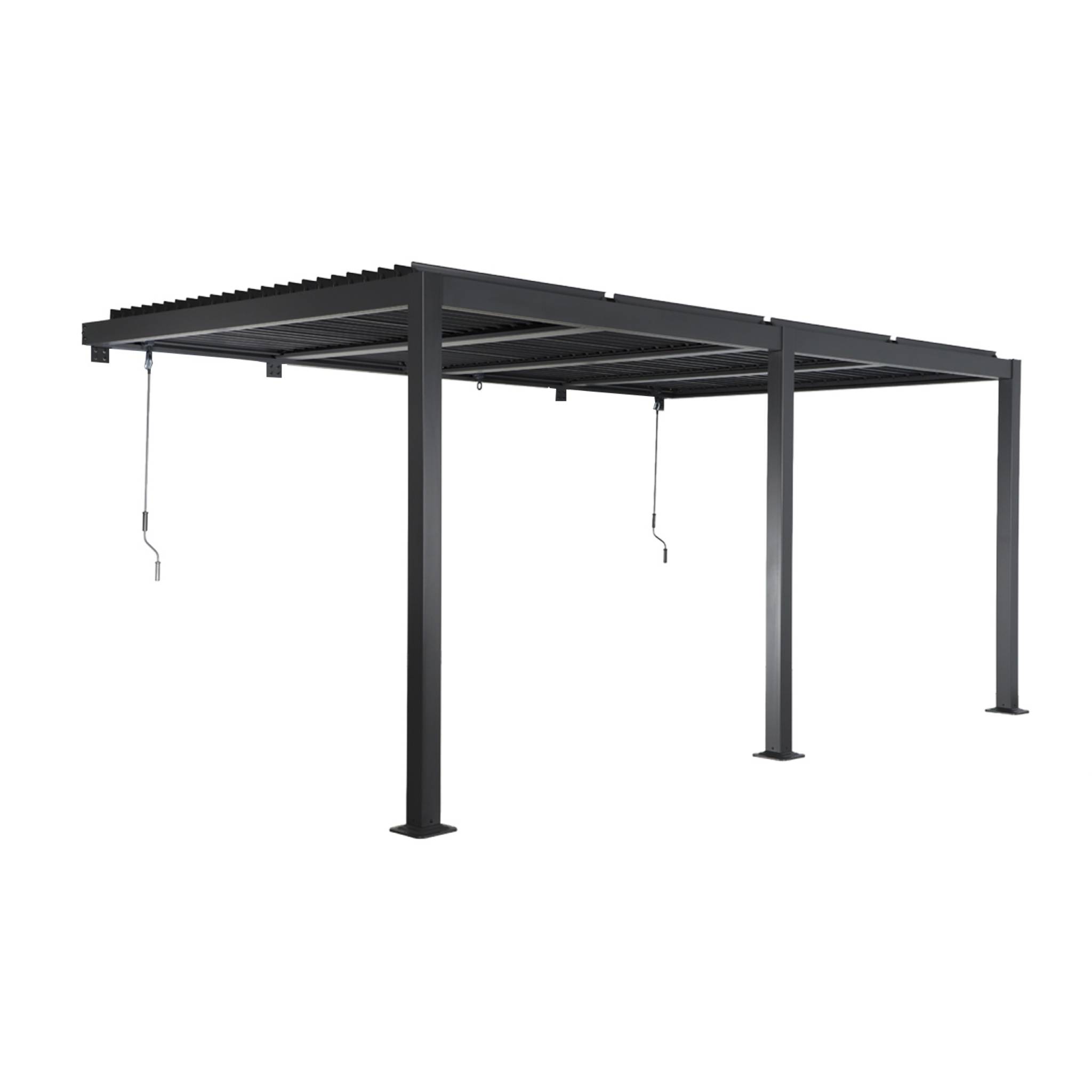 Sweeek - Bioklimatische Wand Pergola Mit Lamellendach Palace 3x5m