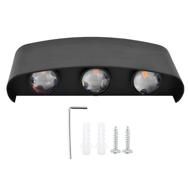 6W Warmweiße, wasserdichte LED-Wandleuchte für den Innen- und Außenbereich, stimmungsvolle Dekoration, 85-265V