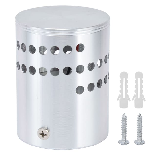 LED-Wandleuchte aus Aluminium mit Spirallöchern, stabiler Wärmeableitung, 3-W-Spiral-LED-Lampe, 85–265 V, gelbes Licht
