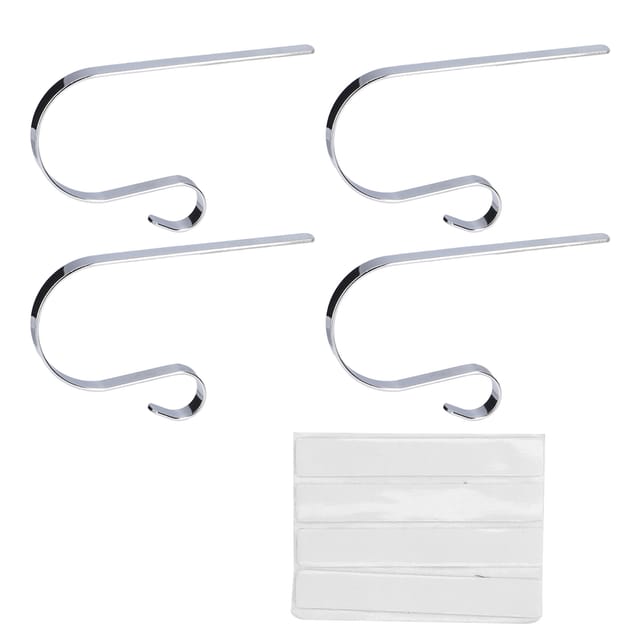 4-teiliges Weihnachtsstrumpfhalter-Set, Kaminständer, dekorative Hängedekorationen für die Weihnachtszeit