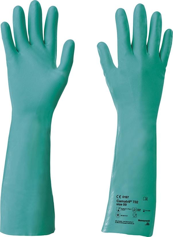 Honeywell - Handschuh Camatril 732, 400 mm,Gr. 8,grün 10 Stk