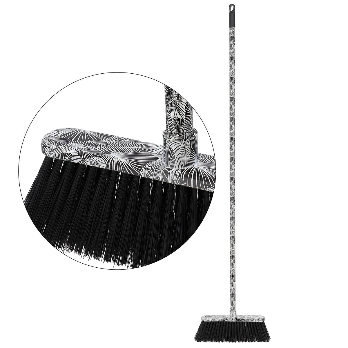 Besen Mit „amazonia“-aufdruck, 130 Cm, Mit Festem Stiel + 30 Cm Kopf – Schwarz - Tendance