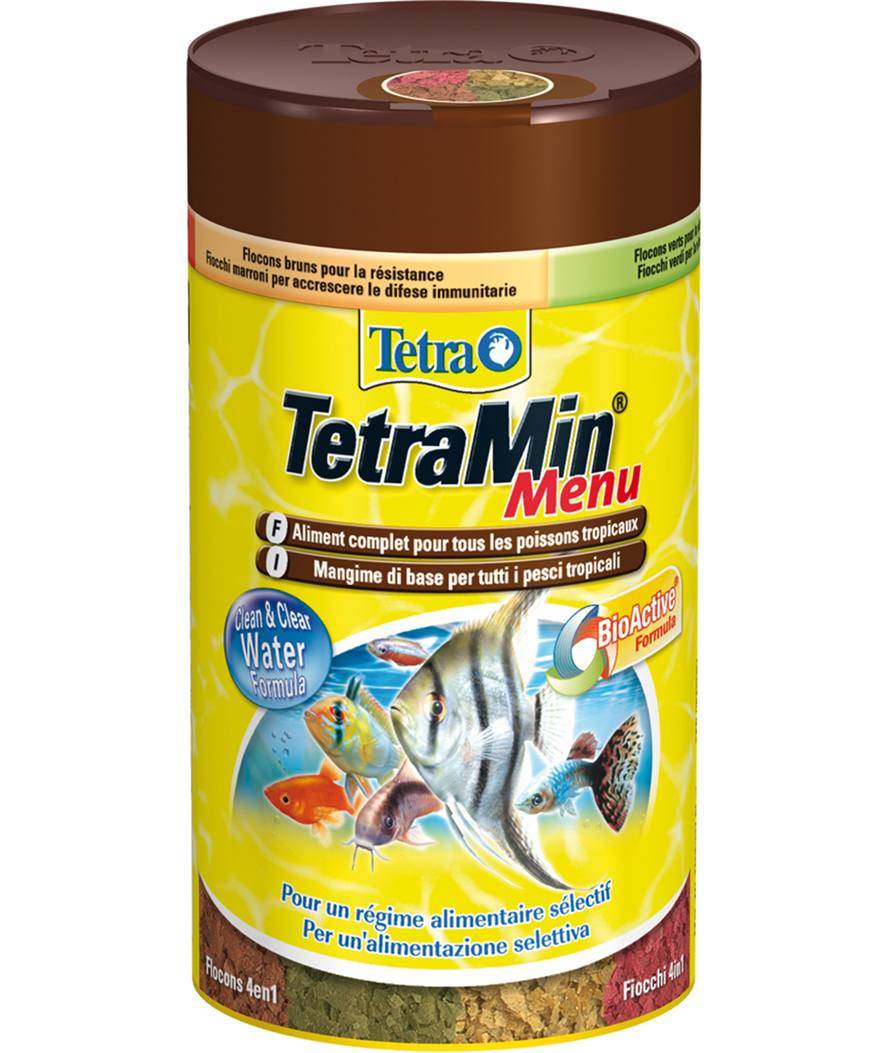 Tetramenù Grundfutter Mit Bioaktiver Formel Für Tropische Fische Zur Selektiven Fütterung 100 Ml