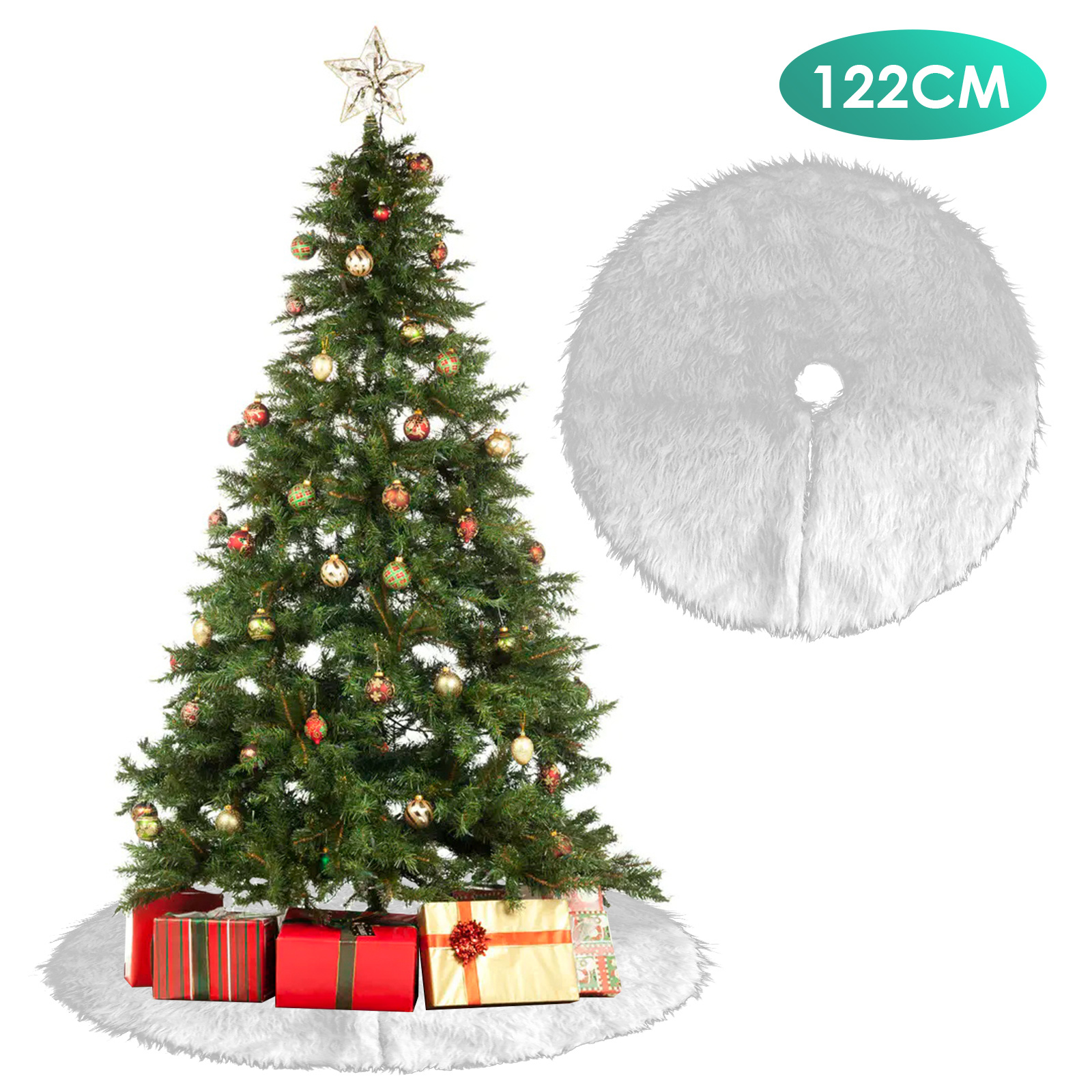 Tolletour Weihnachtsbaumdecke 122cm Tannenbaumdecke Christbaumdecke Christbaumdeck