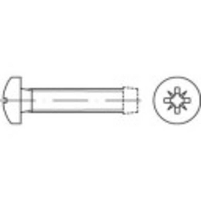 [neuwertig] B-ware Toolcraft Gewindeschraube M3 10mm Kreuzschlitz Pozidriv Din 7500 2000 Stück
