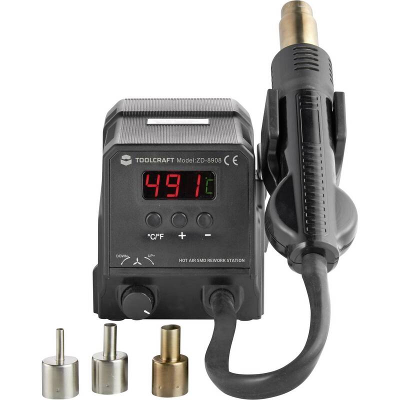 [gebraucht] B-ware Toolcraft Heißluftstation Digital Smd Rework Station 300 W Zd-8908 100 Bis 500