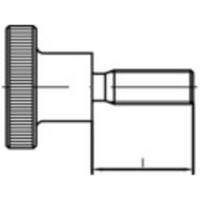 [gebraucht] B-ware Toolcraft Rändelschraube M6 Edelstahl 20mm Din 464 10 Stück Schrauben Set