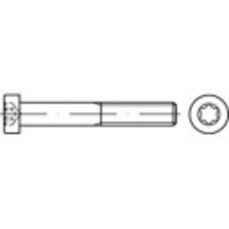 [neuwertig] B-ware Toolcraft Zylinderschraube M4 T-profil Din 7984 Stahl Galvanisch Verzinkt 500 St