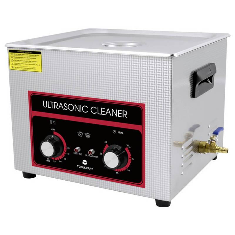[neuwertig] B-ware Toolcraft Ultraschallreiniger 15l Heizung Edelstahl 360w Reinigungskorb