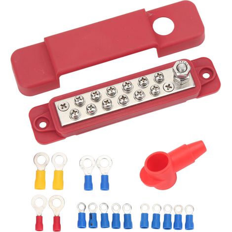 12-poliges Abs-zink-oy-b-edelstahl-stromverteilungsmodul, 12-poliges Sammelschienenmodul, Klappbares Schiffs-sammelschienenmodul, Schiffs-stromverteilungsmodul, Anpassbar