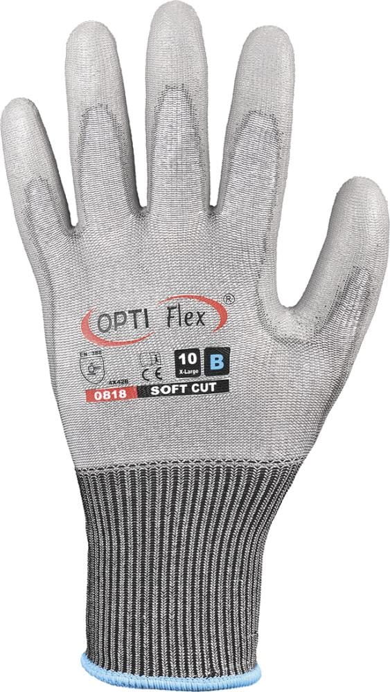 FP - optiflex 0818-10 Handschuhe soft cut Größe 10 grau en 420, en 388 PSA-Kategorie