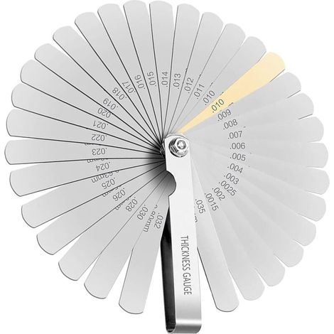 Ventilfühlerlehrensatz Mit 32 Blättern, Präzisionsfühlerlehren Zur Messung Von Ventilspielbreite Und -dicke.