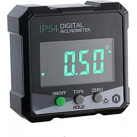 Digitaler Winkelmesser, Digitale Wasserwaage Mit Magnetfuß, Wasserdichter Neigungsmesser (ip54) Für Schreinerarbeiten Und Heimwerkerbedarf