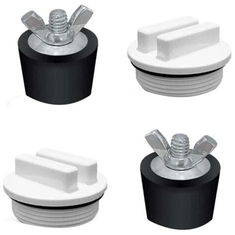2-zoll-winterfestmachungs-poolstopfen Mit 1,5-zoll-gewinde-expansionsgummiadapter (2 Stück)