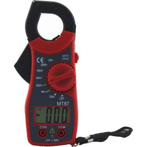 Mt-87 Zangenmultimeter, Widerstands- Und Spannungsmessung, Digitalmultimeter, Rote Zange