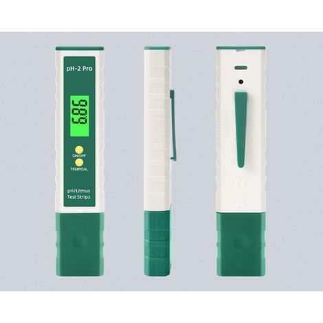 Digitales Ph-messgerät Mit Temperaturanzeige, Multifunktionales, Hochpräzises Ph-messgerät Für Pools (0,01), Wasserqualitätsmessgerät Mit Verschiedenen Funktionen