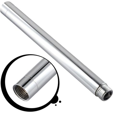 Duscharm, G1/2 Runde Edelstahl-duscharmverlängerung, Duschkopfverlängerung, Unterer Duschkopf (6 Zoll)