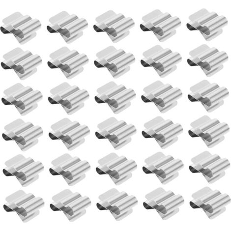 Packung Mit 30 Metallclips Für Solarkabel, Edelstahl-federclips Zur Befestigung Und Zum Kabelmanagement An Photovoltaik-modulrahmen, Schnelle Und Einfache Montage.