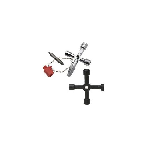 4-wege-multifunktions-universalkreuzschlüssel, 2er-set, Für Wasserhähne, Wasserzähler Und Elektroschränke, Praktisch Und Kompakt.