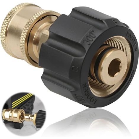 Hochdruckreiniger-adapter M22 Innengewinde Auf 1/4", Innendurchmesser 14 Mm, Messing-schnellkupplung, Schnellkupplung Für Hochdruckreiniger-schlauch.