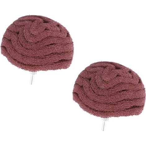 Set Bestehend Aus 2 Doppelseitigen Schleifpads, Pilzförmiger Schleifkugel, Polierscheibe Für Metall Und Holz, Nylon-drahtpolierwerkzeug