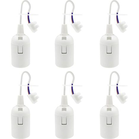 E27 Fassungsteile Lampenfassung 4a 250v Baustellenfassung Für Glüh- Und Led-lampen Oder Industrie (max. 60w/ Weiß)