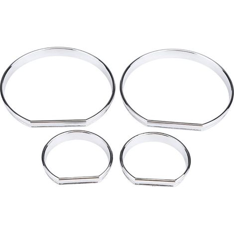 Keenso 4-teiliger Armaturenbrett-tachometer-zierrahmen, Armaturenbrett-zierring