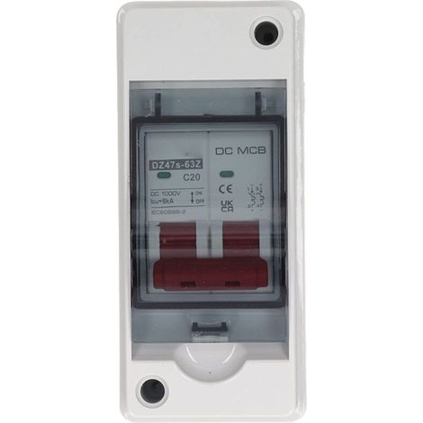 Miniatur-bipolar-gleichstrom-leistungsschalter, 1000 V, 20 A, Ip65 Wasserdichter Trennschalter, Geeignet Für Solar-photovoltaik-systeme.