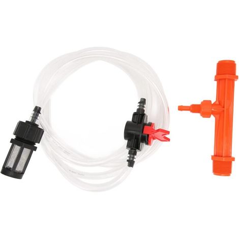 Venturi-düngerstreuer, Gartenbewässerungsset, G3/4 Düngerstreuer + Schalter + Filter + Schlauch, A