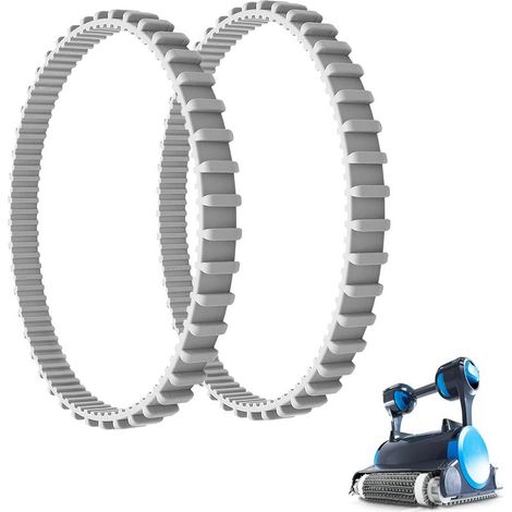 (2er-set) Graue Zahnriemen Für Poolreiniger. Kompatibel Mit Reinigermodellen Ab Baujahr 2006.