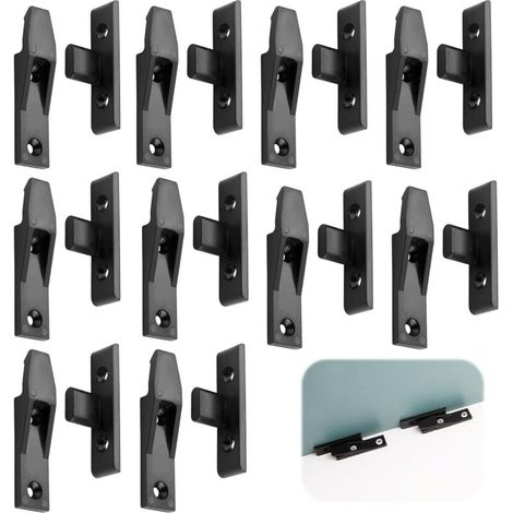 Packung Mit 10 Paar Clips Für Sockelleisten, Schnappbefestigungen Für Schränke, Klappbare Montagehalterungen, Aufputzclips, Rostbeständig Und Langlebig