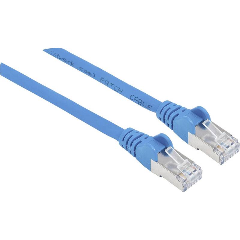 [neuwertig] B-ware Intellinet Rj45 Patchkabel Cat 6a S/ftp 30m Netzwerk Kabel Halogenfrei Blau 1 St