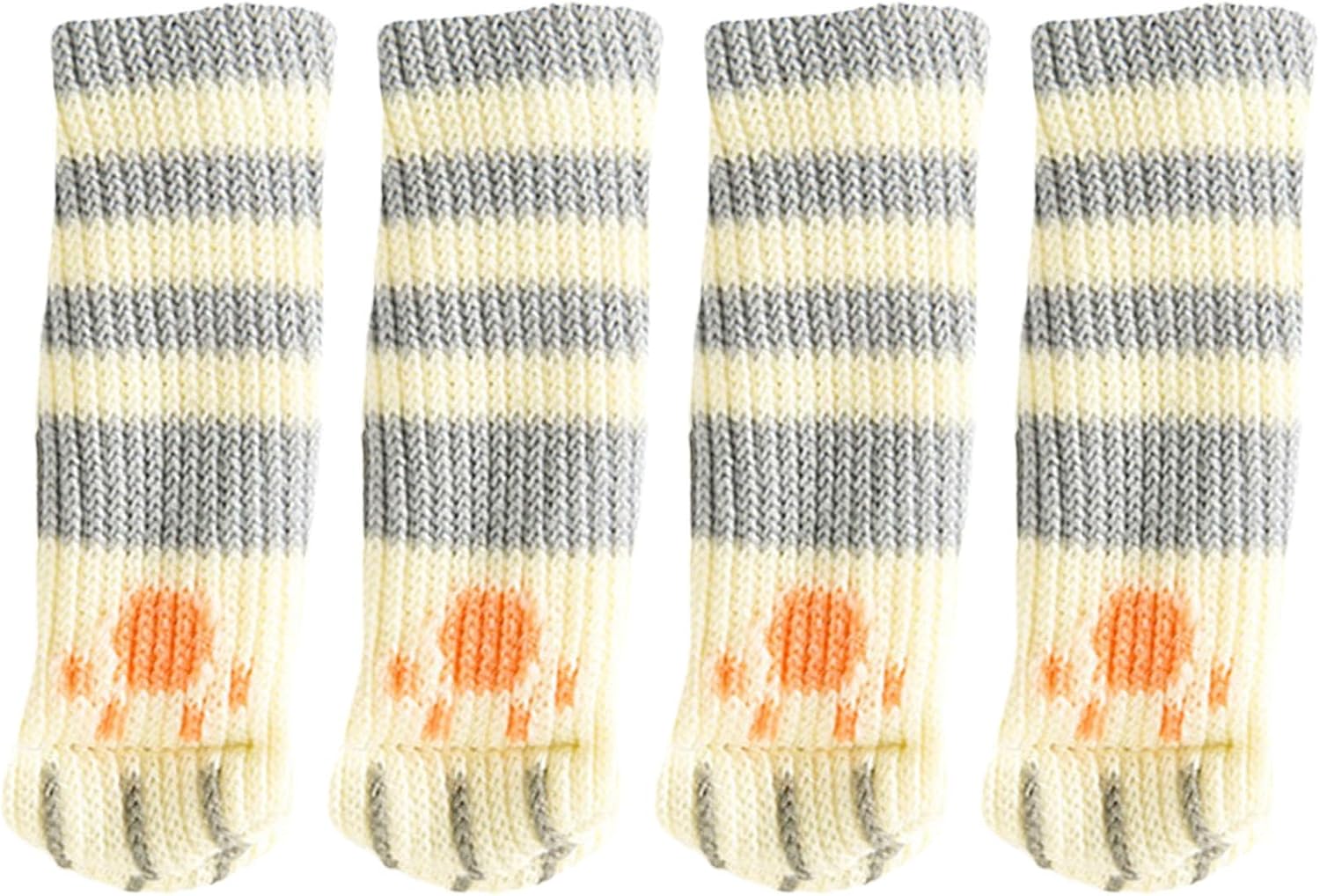 Gestrickte Socken Für Möbelbeine Gestrickte Socken Für Tischbeine Gestrickte Stuhlbeinüberzüge Zum Schutz Ihres Bodens, Gemusterte Stuhlbeinsocken