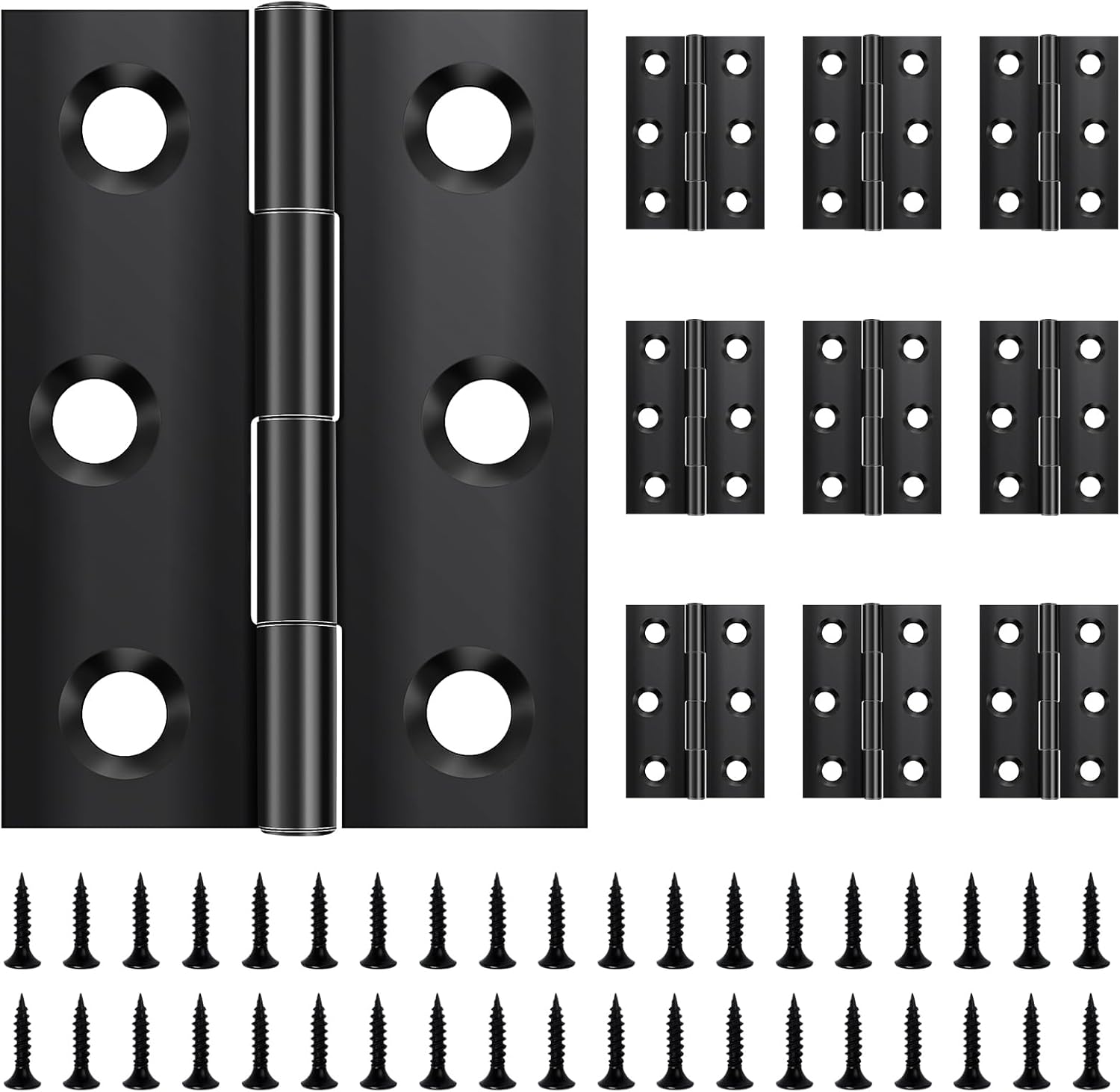 10 Stück Klappscharniere 44 × 31 × 1 Mm, Edelstahl, Edelstahlscharnier, Unsichtbares Scharnier, Flachscharnier