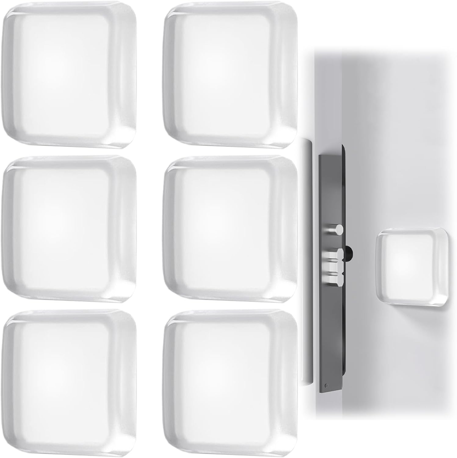 Wandmontierter Türstopper, Transparenter Türstopper, 12 Stück Silikon-türpuffer, Selbstklebend, Wiederverwendbar, 42 Mm, Türstopper Für Schranktüren, Küche, Bad, Büro
