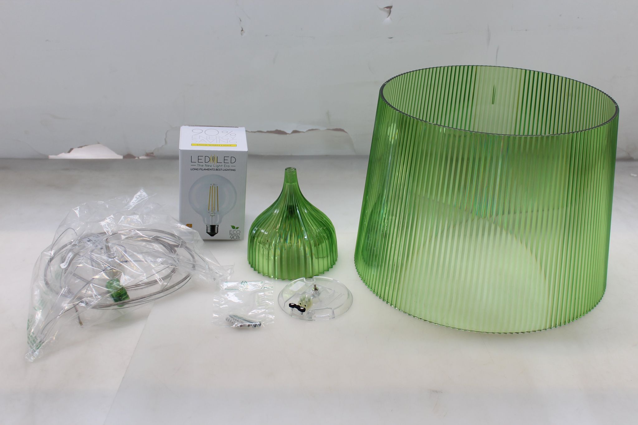 [gebraucht] B-ware Kartell Gé Led-hängeleuchte Deckenlampe Pendelleuchte Deko-deckenlampe E27 Grün